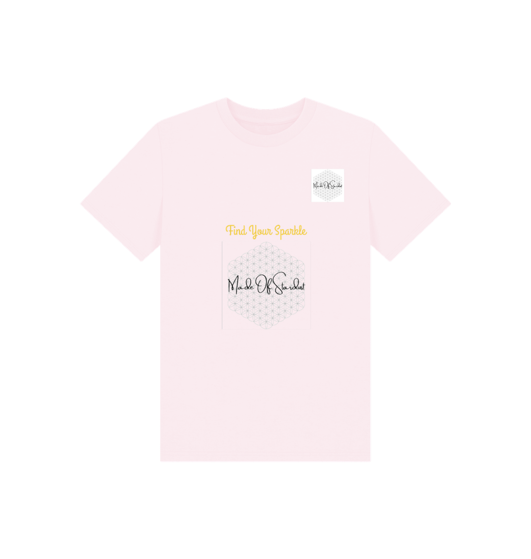 Pink Made Of Stardust Find My Sparkle Kids Tee